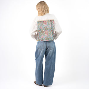 Rania Poplin Blouse Lichtblauw