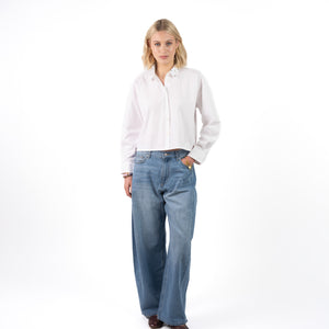 Rania Poplin Blouse Pailletten