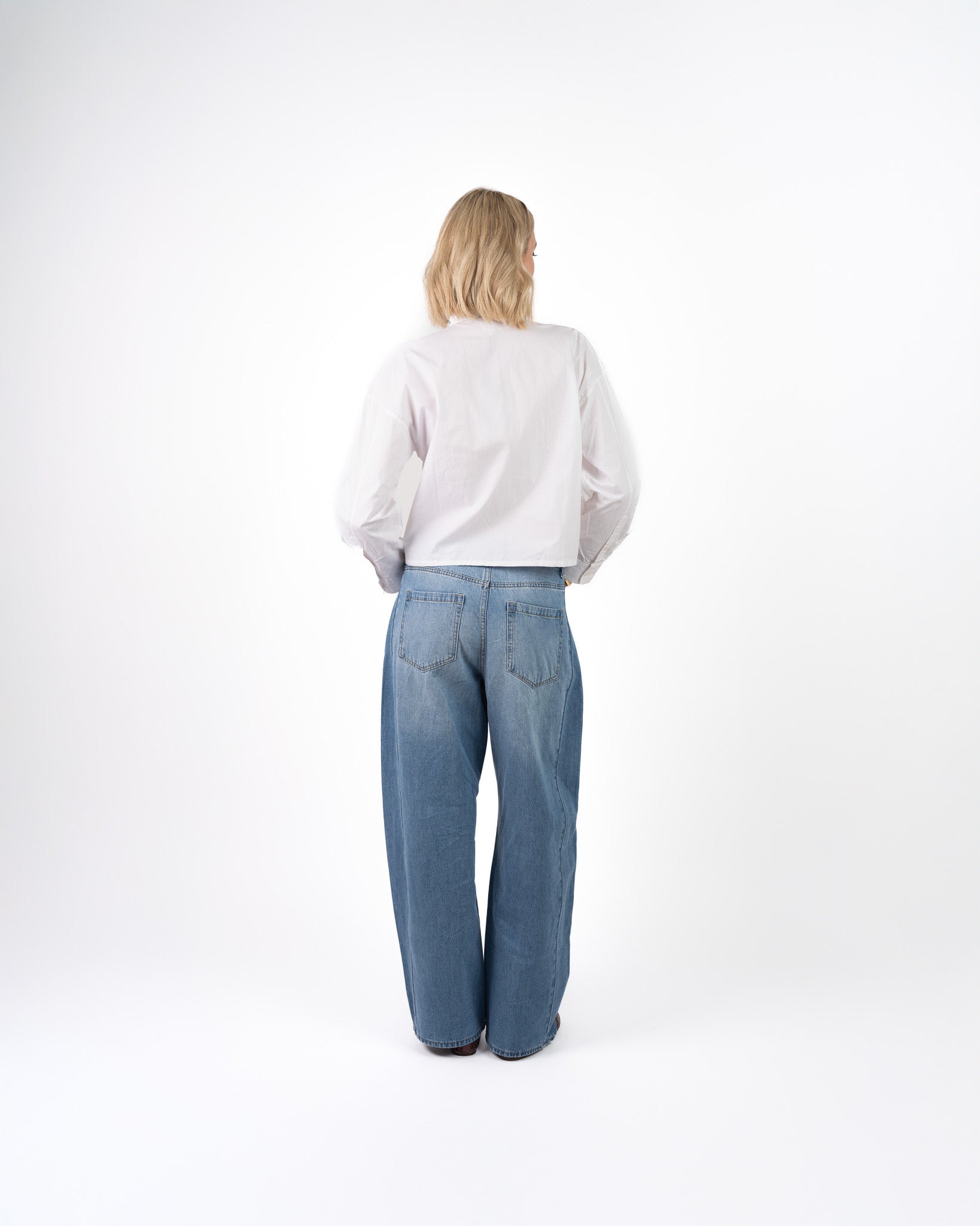 Rania Poplin Blouse Pailletten
