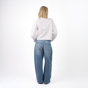 Rania Poplin Blouse Pailletten
