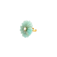 Ring Edelsteen Bloem Amazoniet