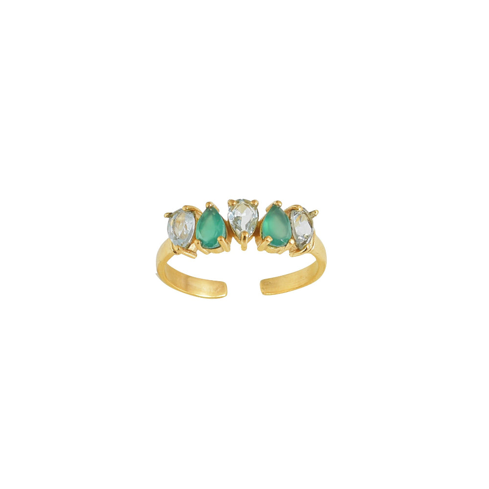 Ring Groen Aqua Onyx