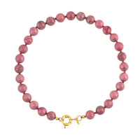 Ronde Edelstenen Ketting Roze Aventurijn