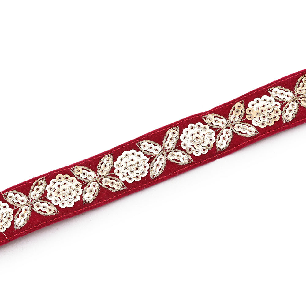 Rood fluweel kerstlint