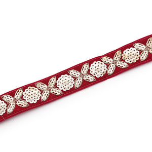 Rood fluweel kerstlint