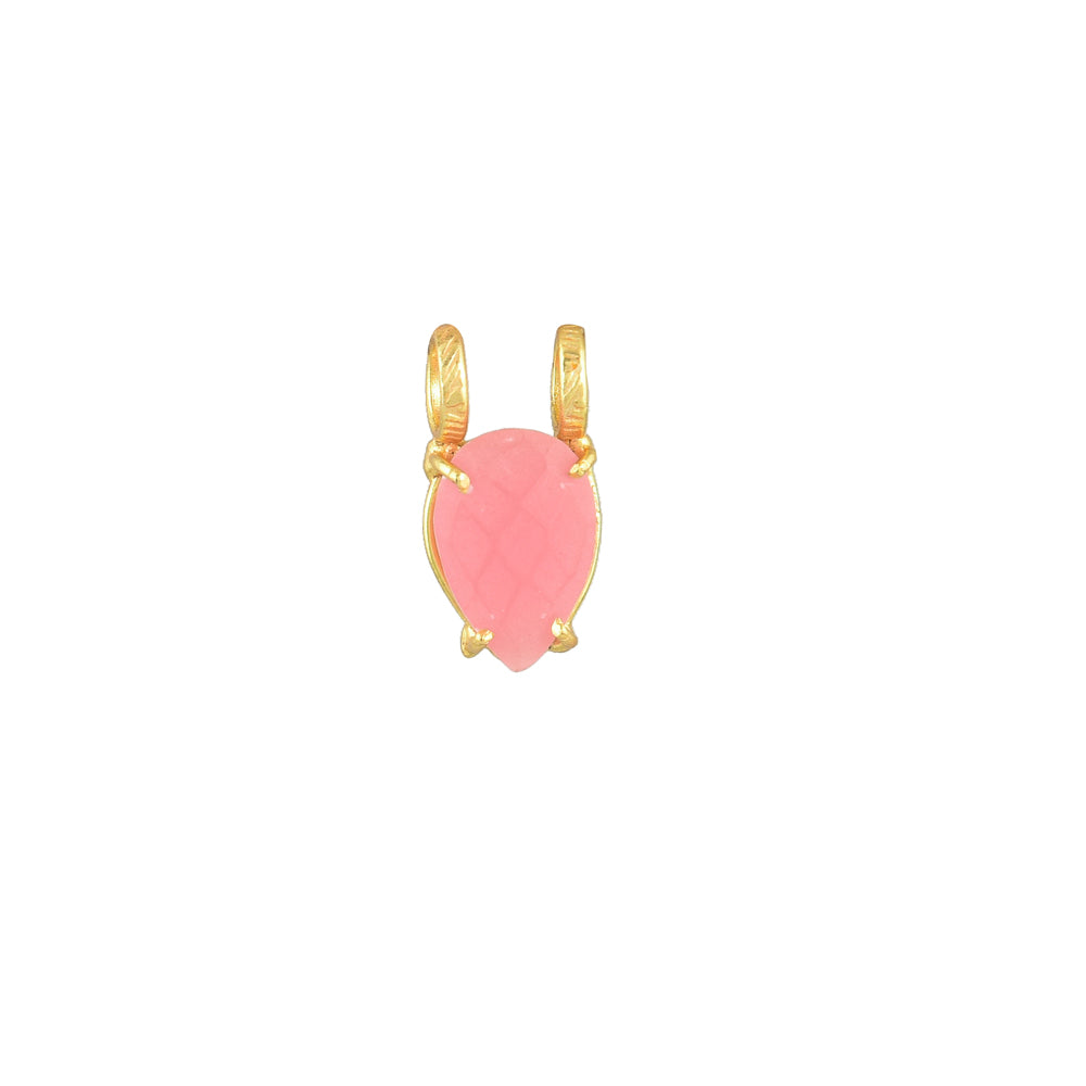 Roze Jade Edelsteen Bedel