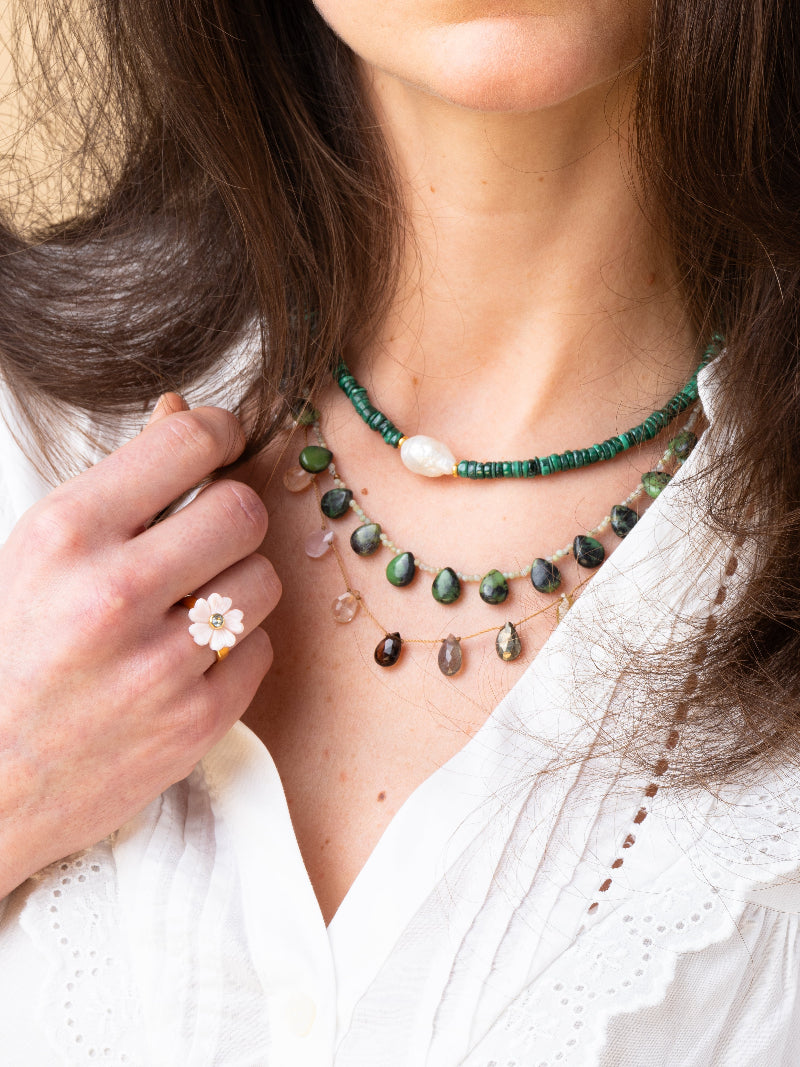 Druppel Ketting Groene Aventurijn