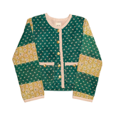 Uniek Kantha Jasje Donkergroen