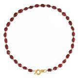 Ruby Jade Edelstenen Ketting Met Slot