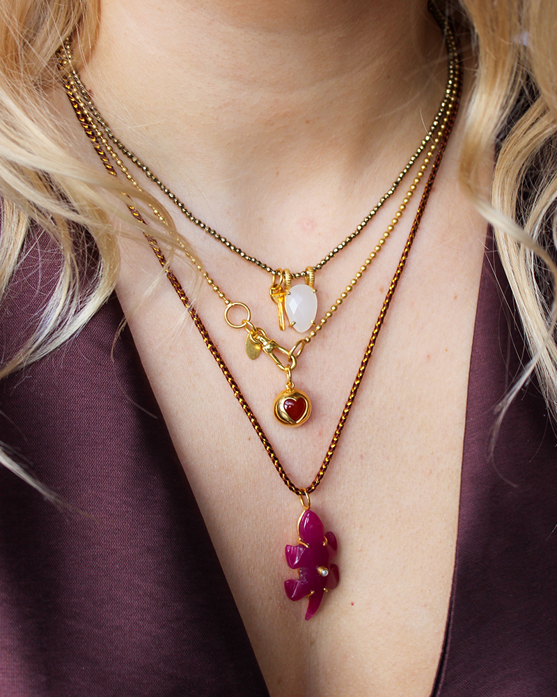 pyriet ketting zilver