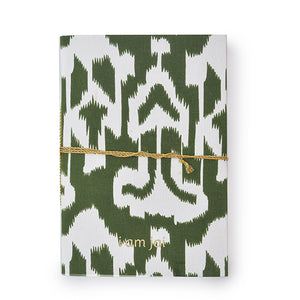 Notitieboekje Ikat Print Groen