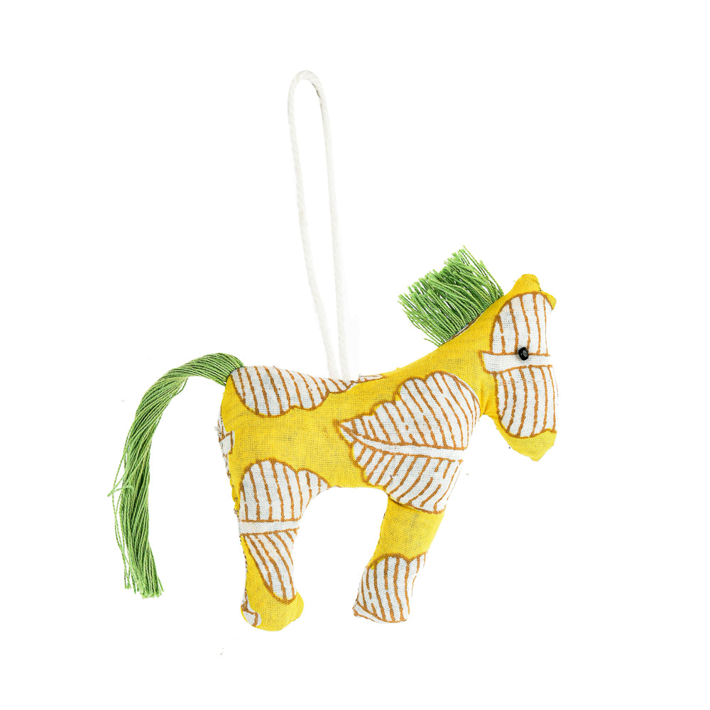 Stoffen Decoratie Paard Geel