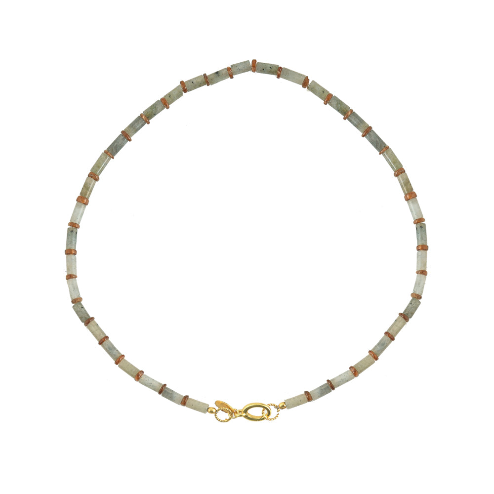 Labradoriet Staafjes Edelstenen Ketting