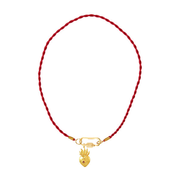 Satin Red Thread Necklace Charm
