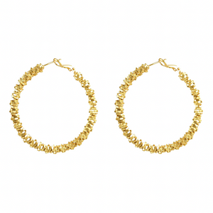 Gold Hoop Design Earrings