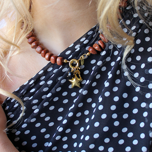 Sunstone_ketting met rond slot