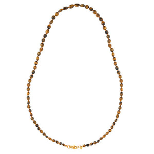 Tijgeroog handgeknoopte ketting