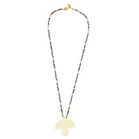 Toermalijn Ketting met Handgeslepen Aventurijn Vogel