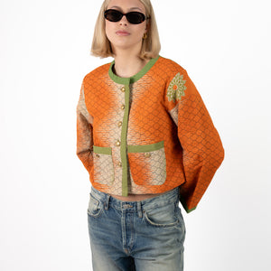 Uniek Kantha Jasje Oranje