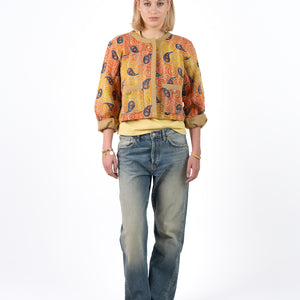 Uniek Kantha Jasje Oranje Geel