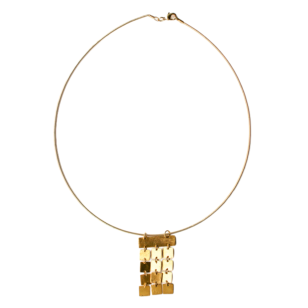Unieke Bedel Bangle Ketting Goud