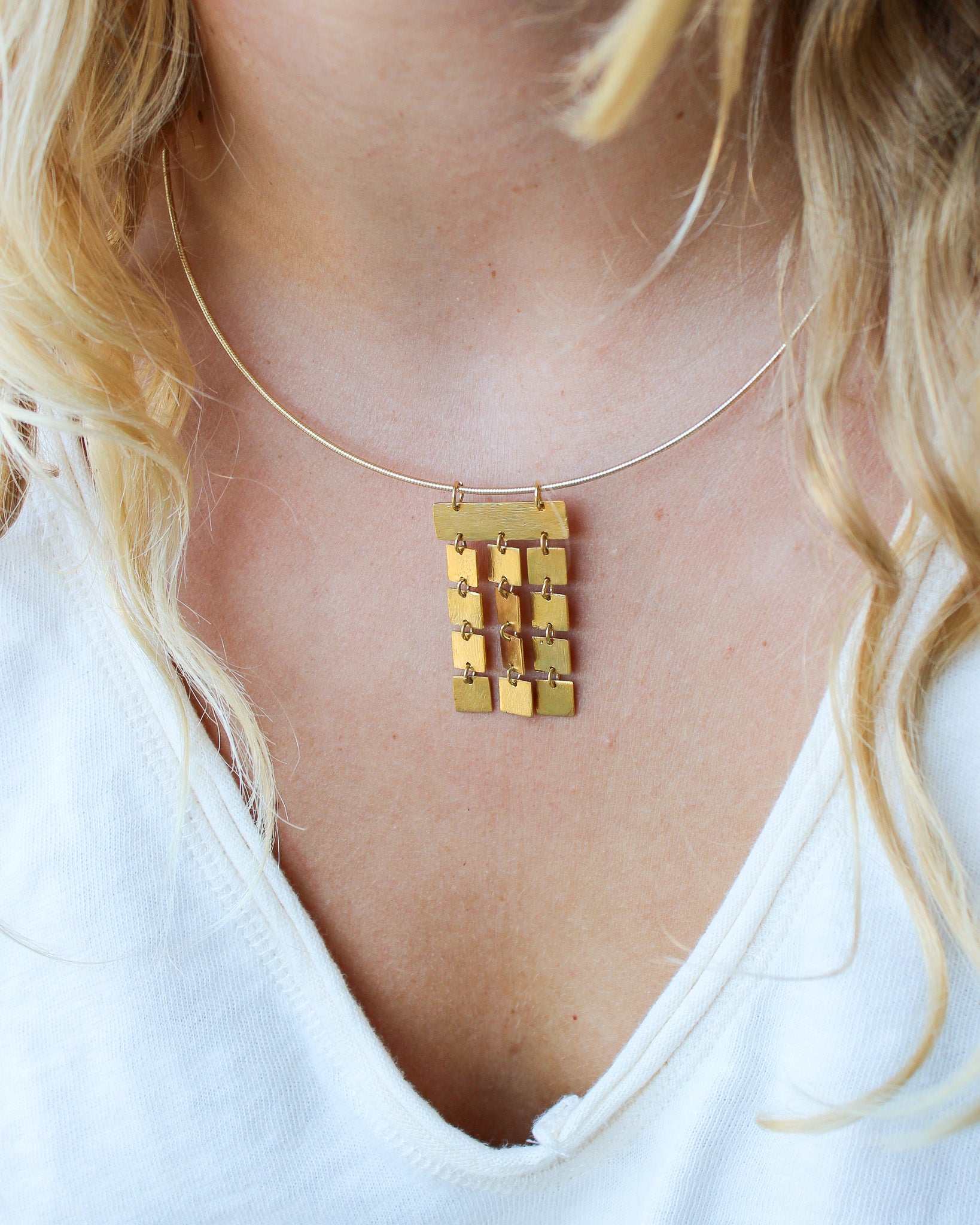 Unieke Bedel Bangle Ketting Goud