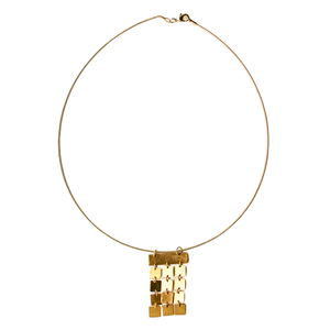 Unieke Bedel Bangle Ketting Goud