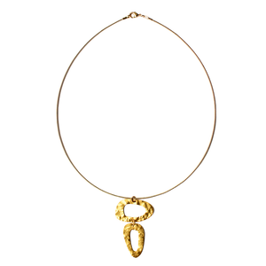 Unieke Bedel Bangle Ketting Goud