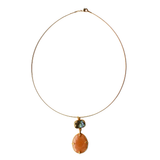 Unieke Bedel Bangle Ketting Maansteen Parelmoer