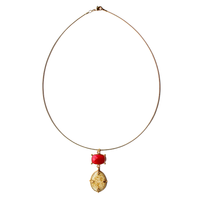 Unieke Bedel Bangle Ketting Roze Jade Gele Aventurijn