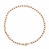 Witte Aventurijn Edelstenen Donut Ketting