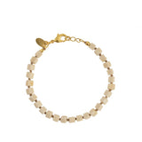 witte avonturijn armband handgeknoopt