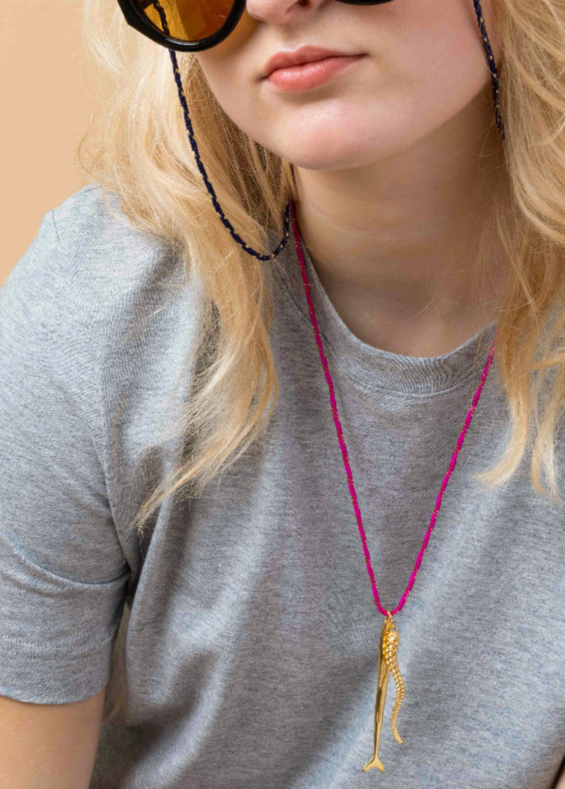 Zonnebrilkoordje groen zwart 