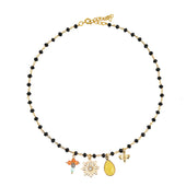 Zwarte Jade Ketting Met Bedels