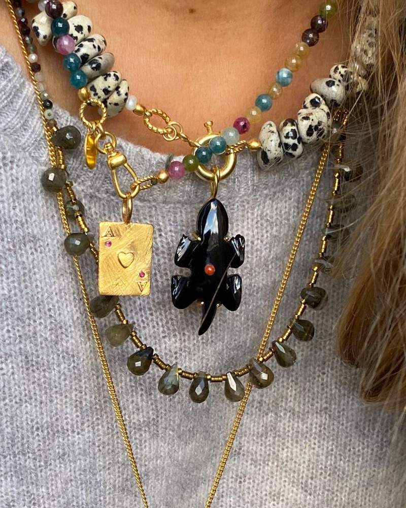 Zwarte Onyx Salamander Bedel