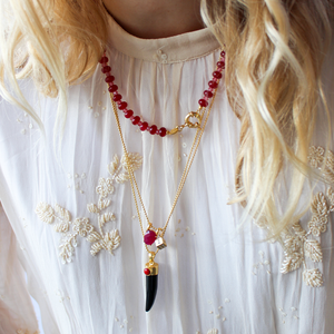 Zwarte Onyx Tand Bedel