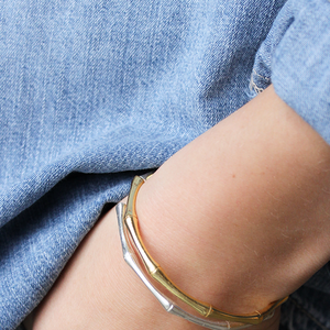 Gouden Bamboe Bangle