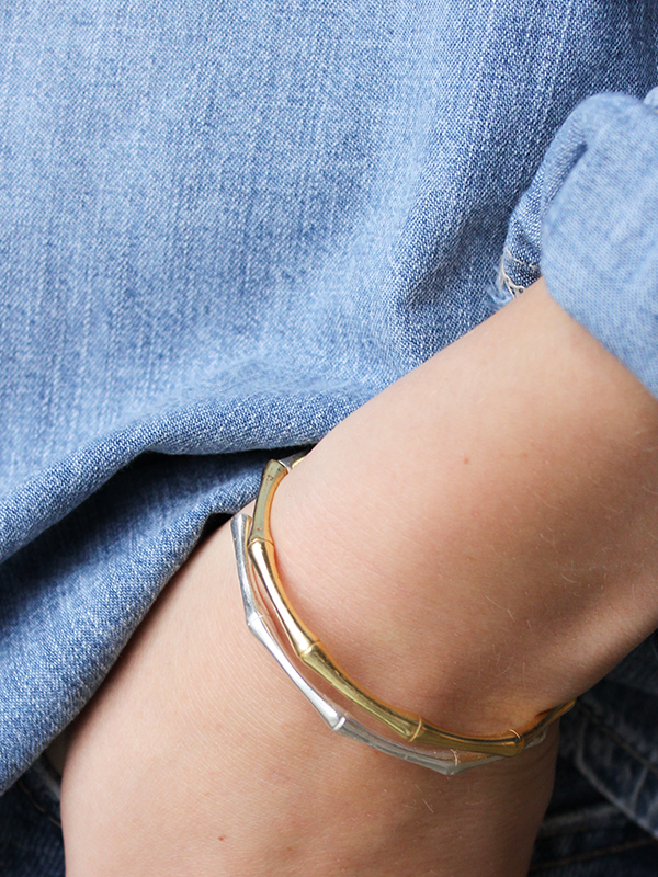 Gouden Bamboe Bangle