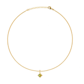 bedelketting met peridot geboortesteen