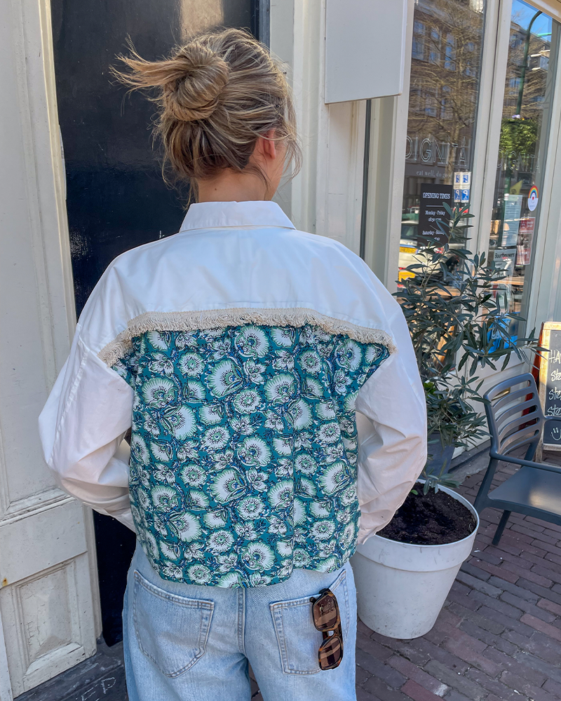 Rania Poplin Blouse Groen