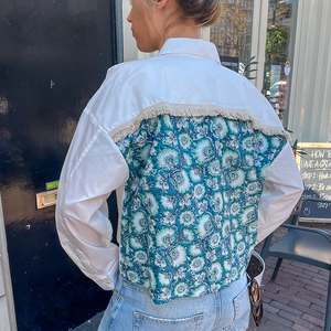 Rania Poplin Blouse Groen