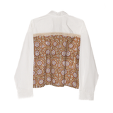Blouse Print Achterkant Okergeel