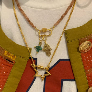 Edelsteen Kruisjes Klein groene jade