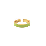 Groene Emaille Ring