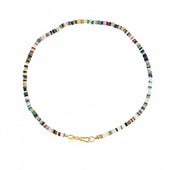 fijne multi edelstenen ketting