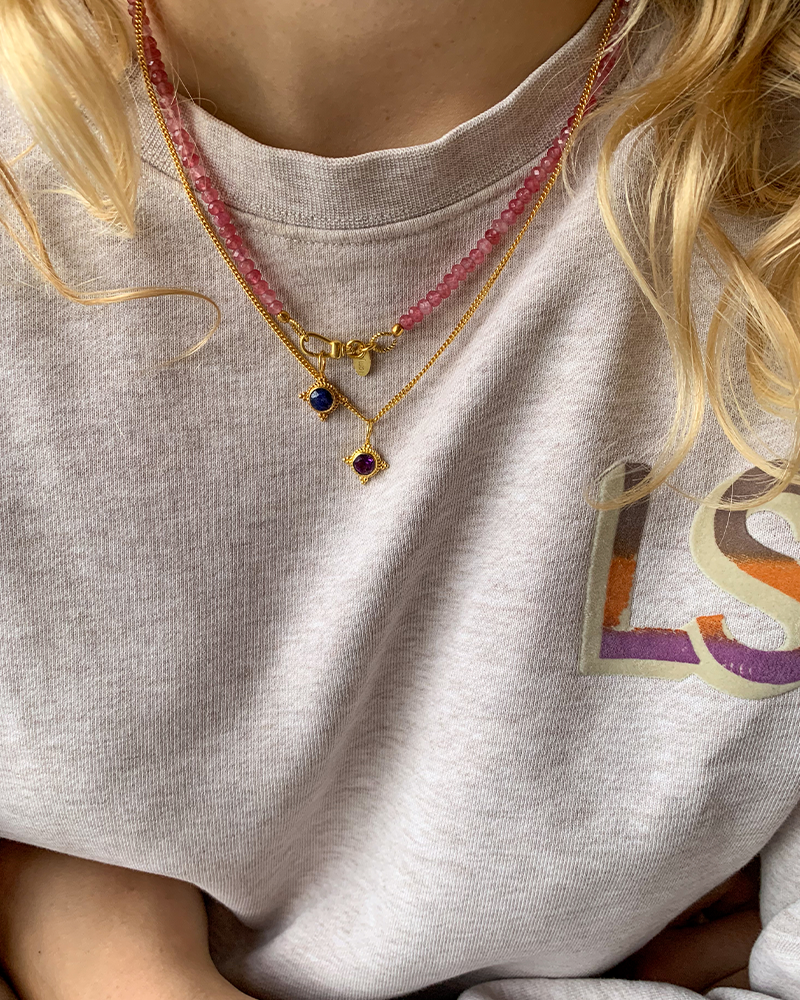 Gouden Geboortesteen Saffier September