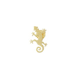 Gouden Gekko Broche