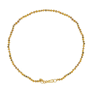 Gele Jade Ketting Handgeknoopt