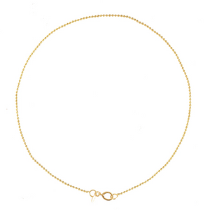 gouden balletjes ketting lang