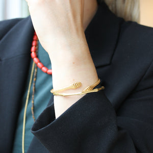 Gouden Bamboe Bangle